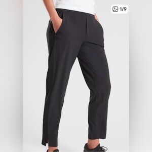 Athleta Brooklyn Ankle Pants Women’s Black Stretch Size 12